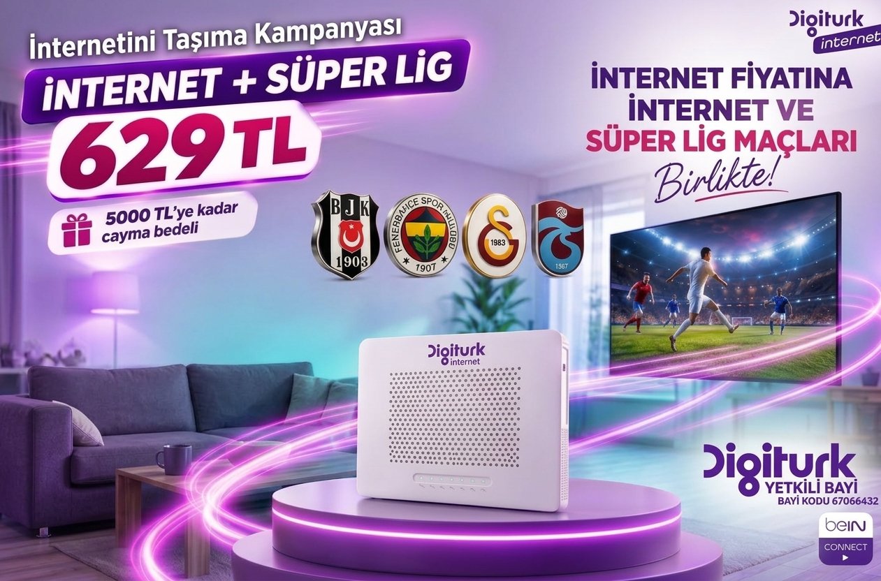 İnternetini Digiturk'e taşıyanlara özel avantajlı fiyatlar!