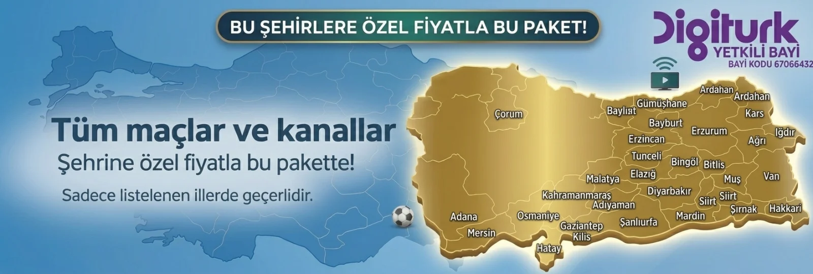 İllere Özel Full Paket (Tüm Maçlar)
